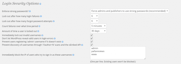login security in wordpress