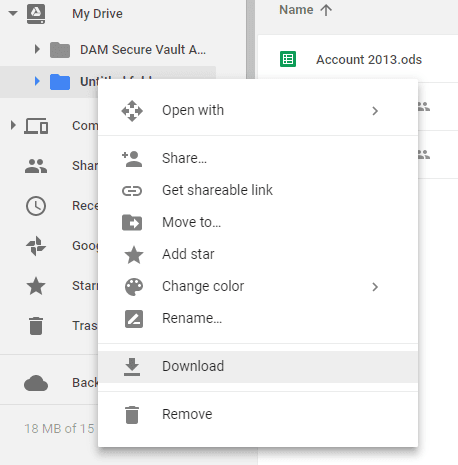 Download Google Drive Folder Web App