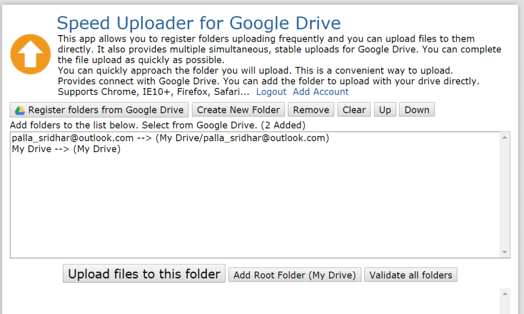 Speed Uploader For Google Drive