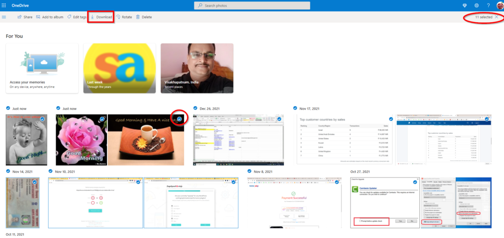 Download Photos In Onedrive 2
