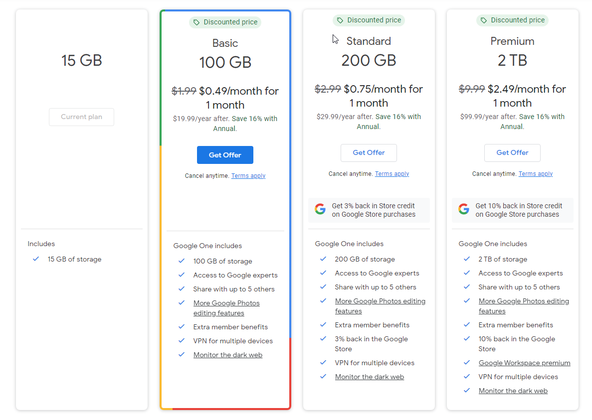 Get Details On Google Drive Pricing Google Drive Pricing Annually Google Drive Google Drive Pricing