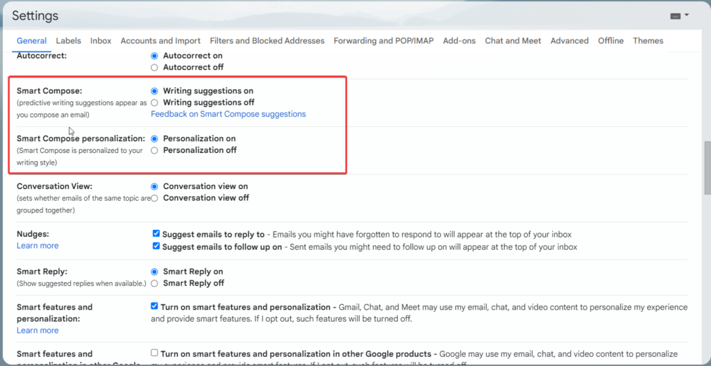Fix Gmail Smart Features Not Working Smart Compose On Gmail Gmail Smart Compose On Gmail